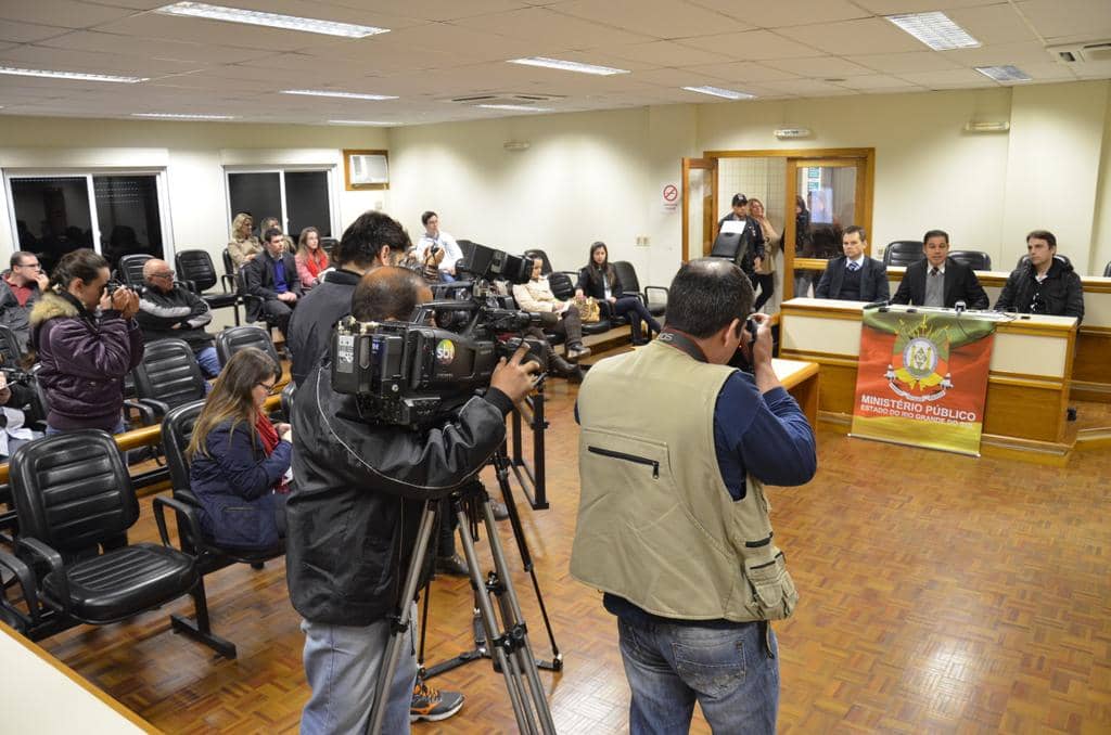 A coletiva de Imprensa realizada em Taquara