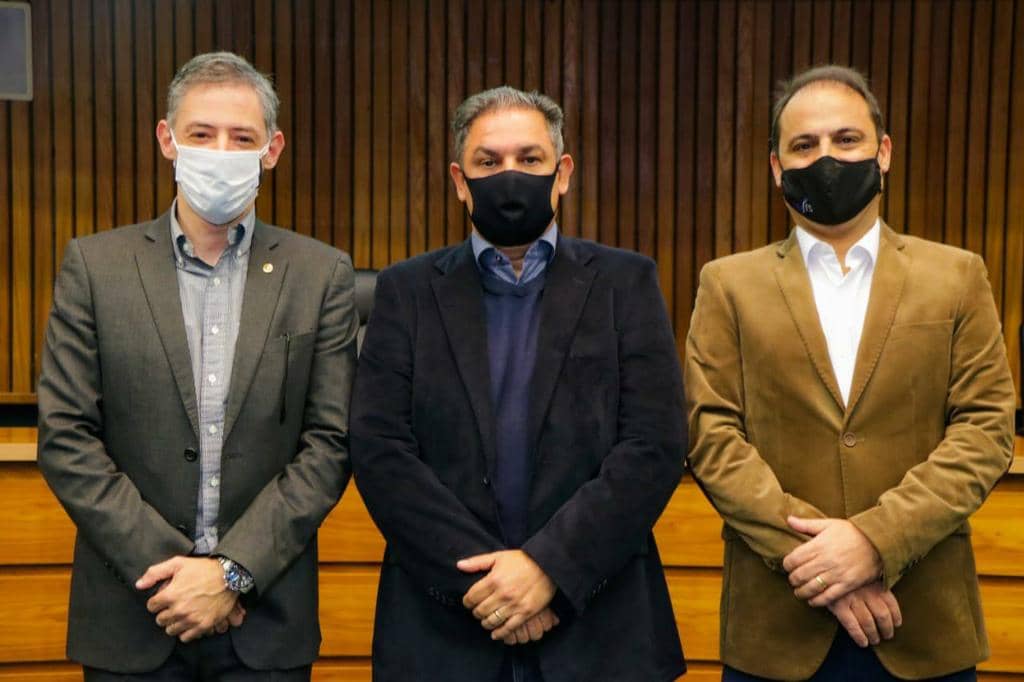 Marcelo Dornelles (centro), Márcio Schlee (E) e Sérgio Harris (D) foram os mais votados pela classe