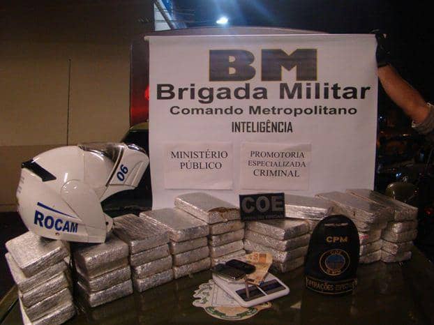 Maconha foi apreendida durante barreira em Canoas