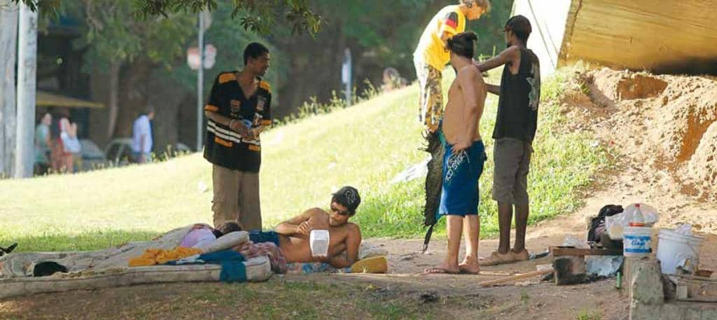 Moradores de rua em POA
