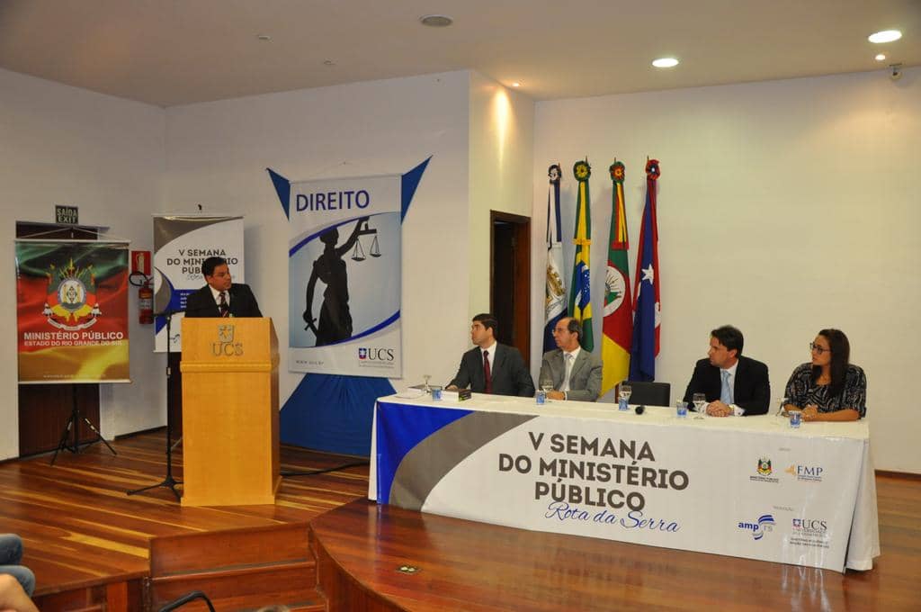 Marcelo Dornelles durante a abertura...