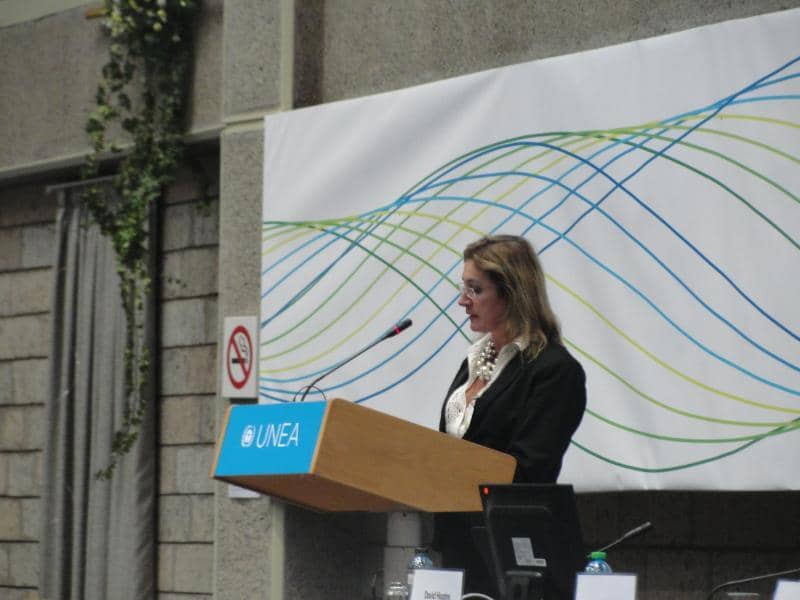 Silvia Cappelli durante o evento...