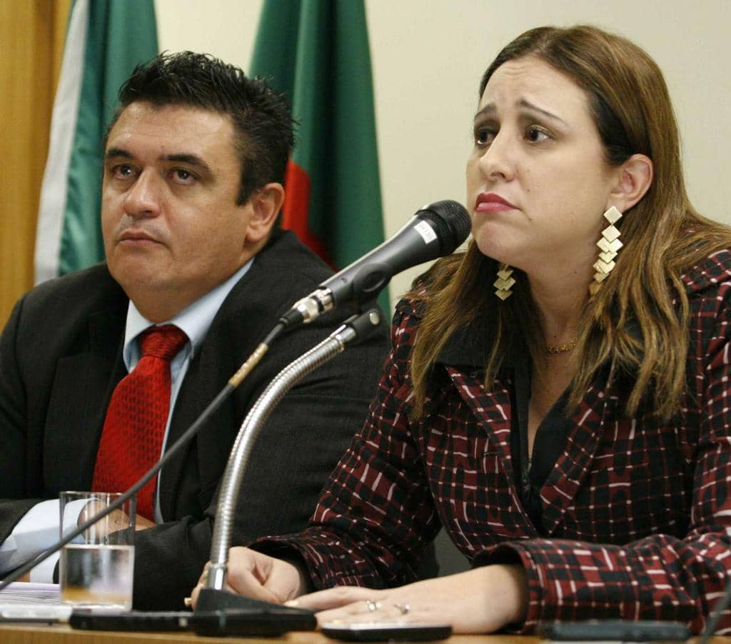 Os promotores Eugenio Amorim e Lúcia Callegari