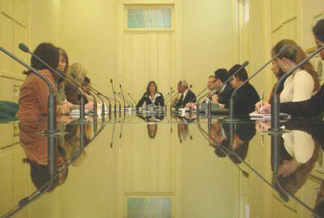 A reunião no Palácio do Ministério Público