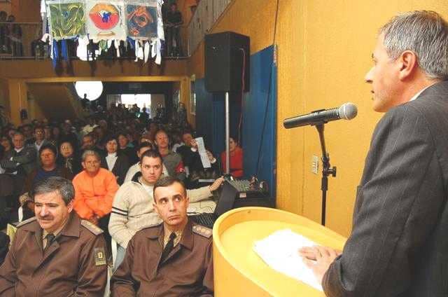 Mauro Renner durante audiência na Vila Pinto