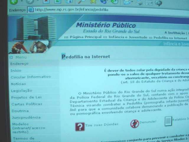 Site do Ministério Público gaúcho