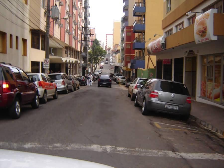 Rua do centro de Passo Fundo