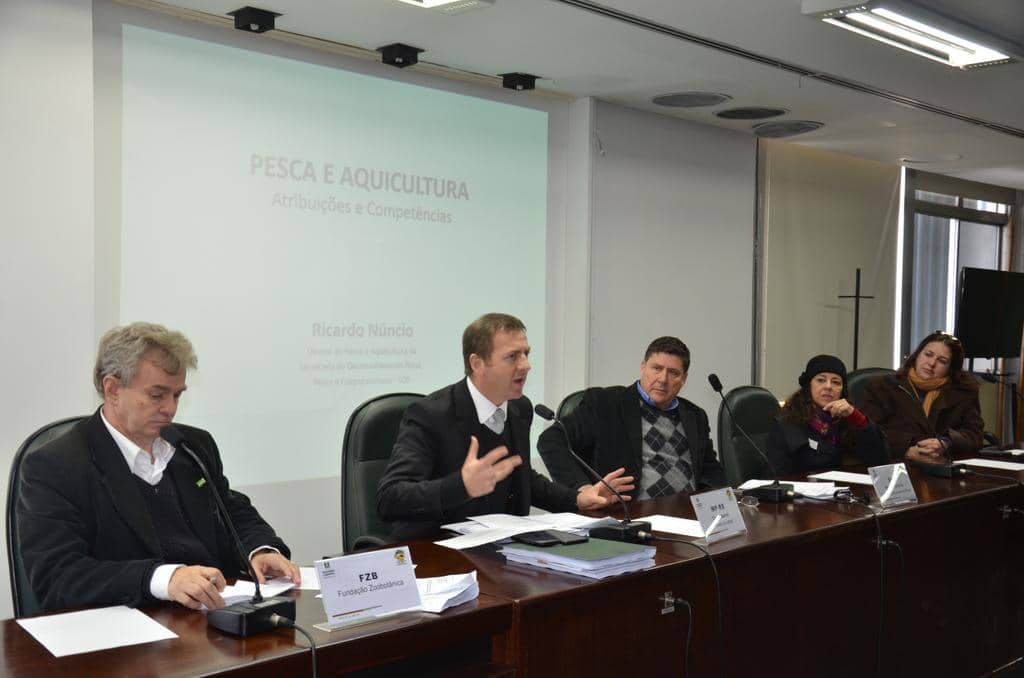 Daniel Martini durante a reunião...