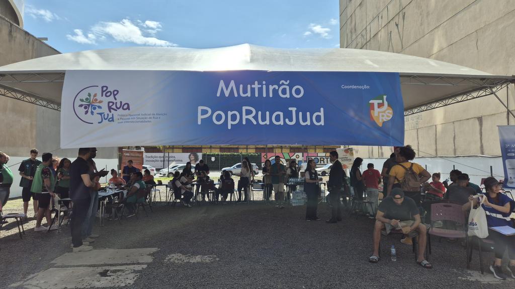 MPRS presta atendimento à população em situação de rua na 3ª edição do Mutirão PopRuaJud