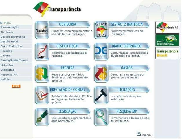 Portal Transparência do Ministério Público