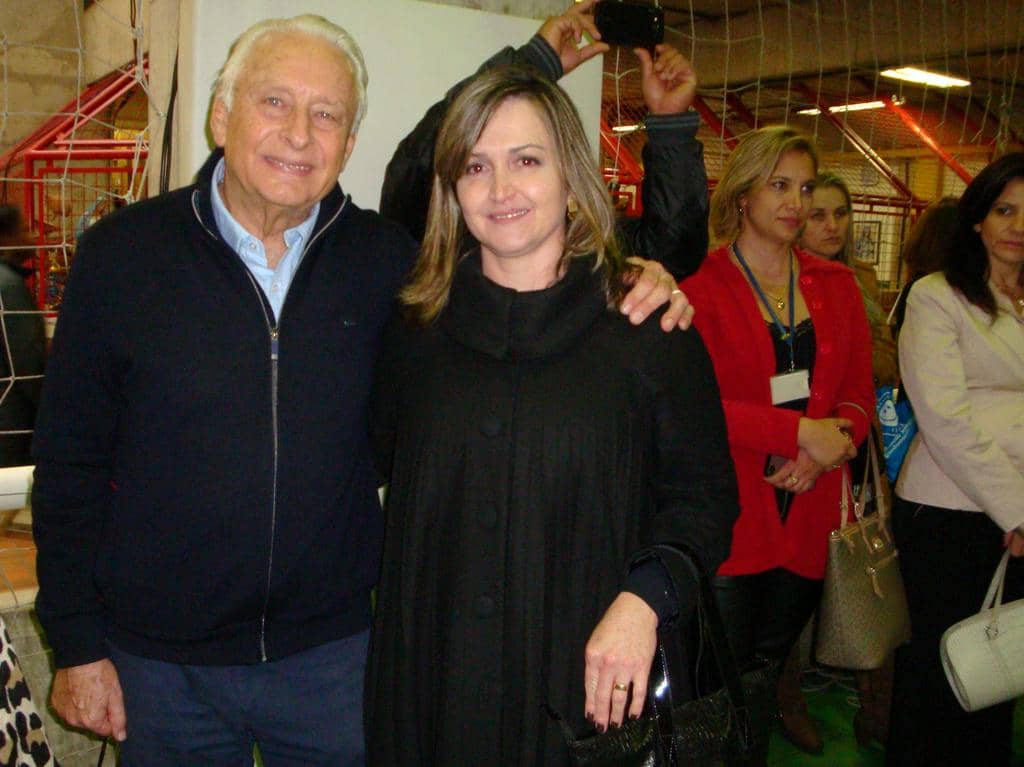 Gislaine Rossi Luckmann com Klaus Gerdau Johannpeter ...