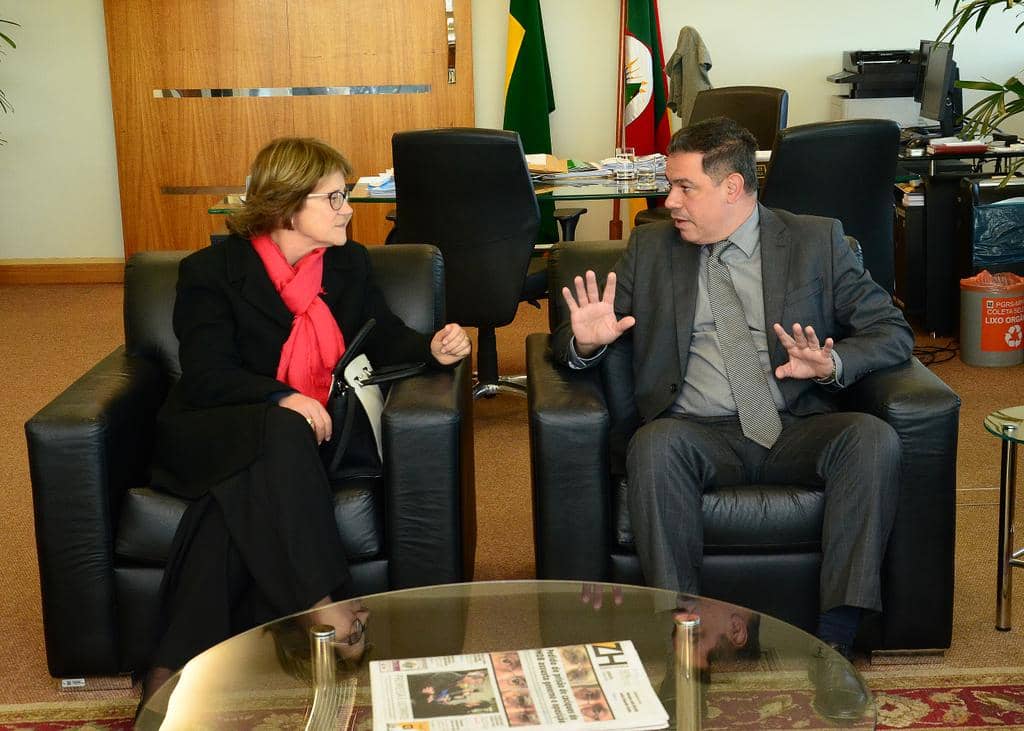 Liselena Robles Moreira foi recebida por Marcelo Dornelles
