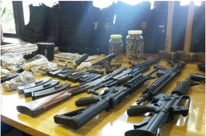 Armamento pesado foi encontrado no dia da Operação
