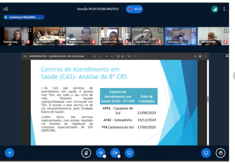 Cachoeira do Sul: reunião promovida pelo MPRS debate a judicialização no atendimento de crianças e adolescentes com TEA