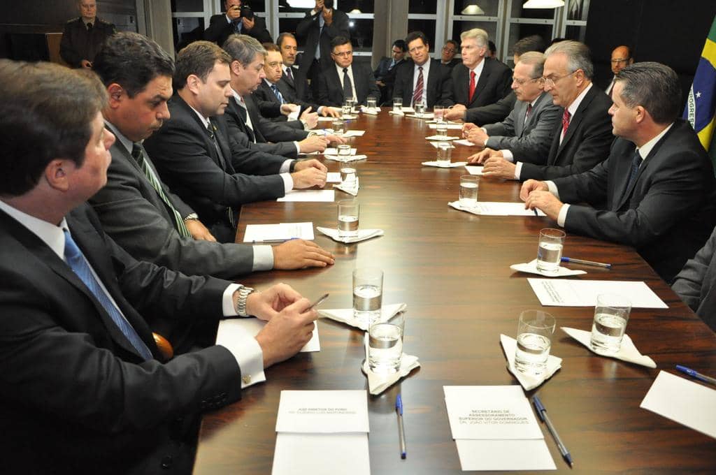 Encontro ocorreu no Palácio da Justiça
