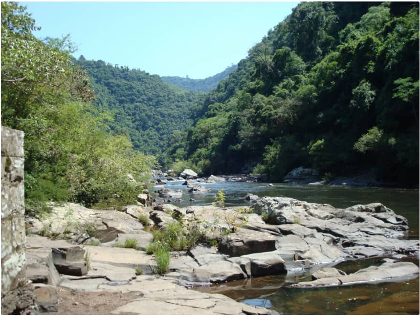 Rio Santa Cruz, em Gramado  (Foto: Divulgação/JG)