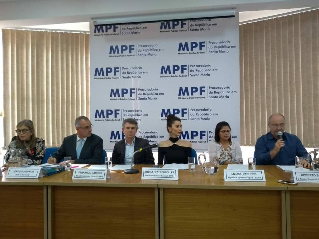 Coletiva de imprensa aconteceu no auditório do Ministério Público Federal, em Santa Maria