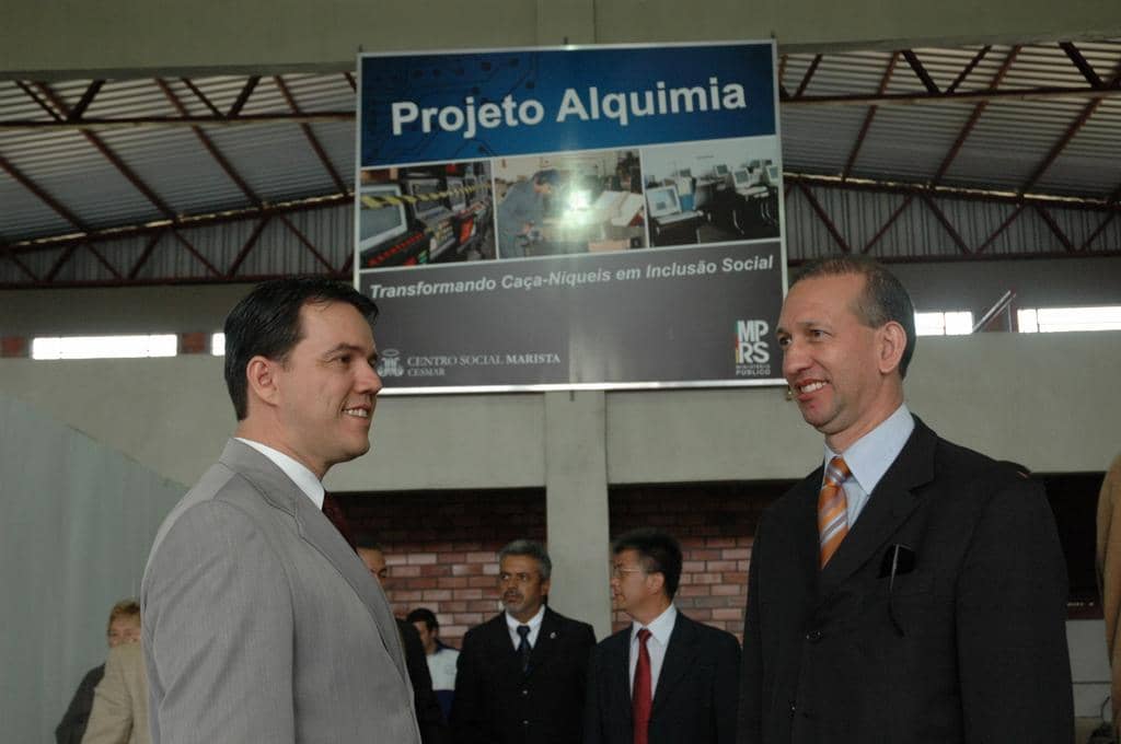 Francisco Seabra e Gerson Daiello conheceram o edifício que abrigará Projeto Alquimia e CRC 