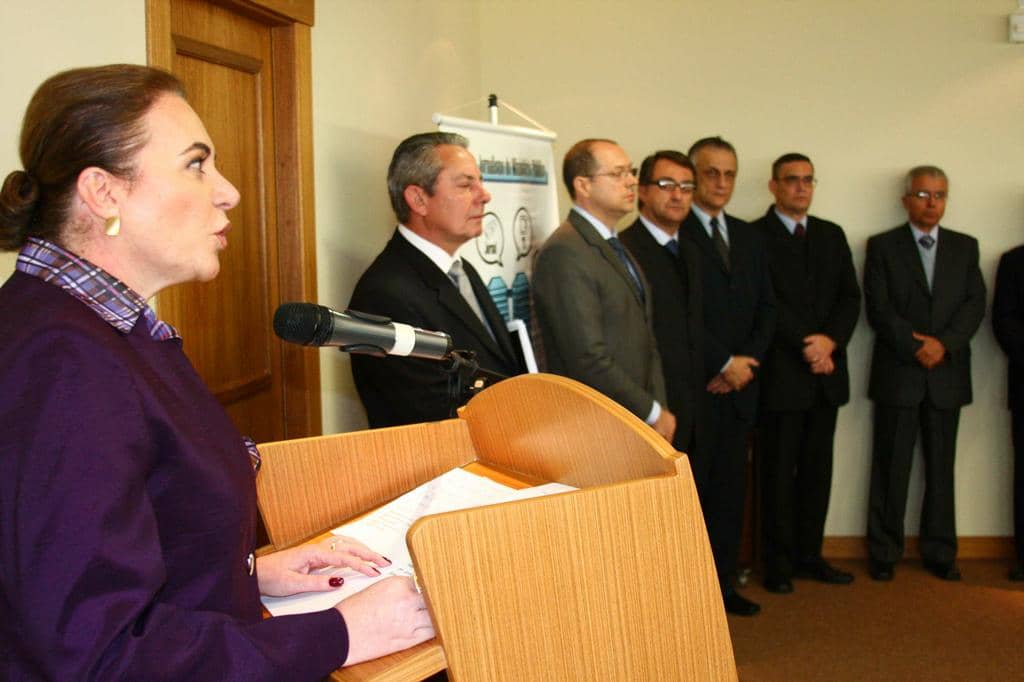 Procuradora-Geral de Justiça no lançamento do prêmio