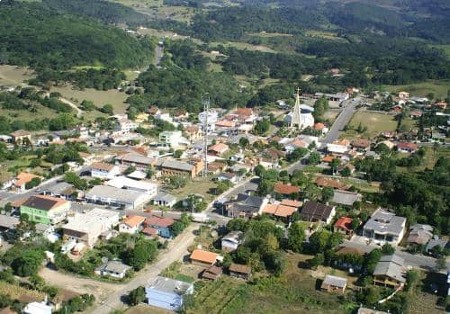 Vista aérea da cidade de Boqueirão do Leão