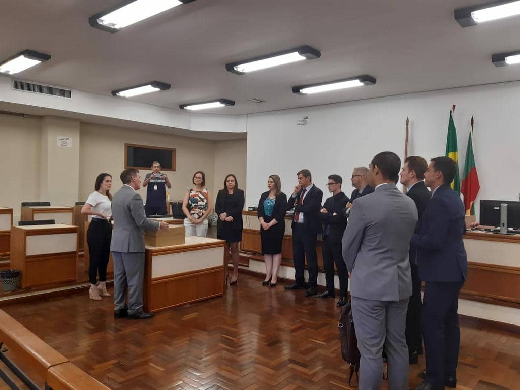 Sorteio ocorreu no Fórum de Santa Maria (Foto: Imprensa TJRS)