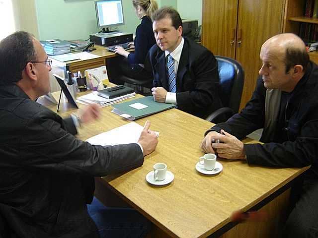 Representante do Daer foi recebido por Medeiros e Garcia