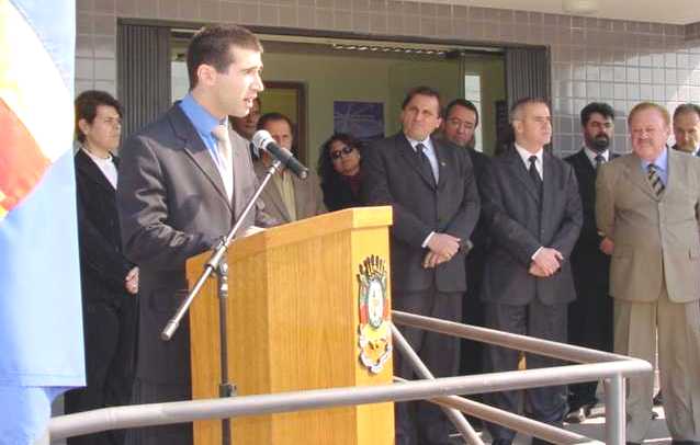 Promotor João Francisco na cerimônia