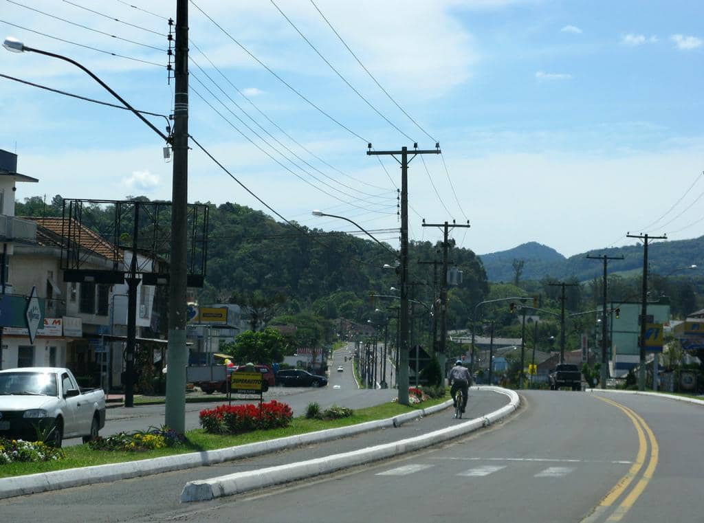 Uma das avenidas de Taquara