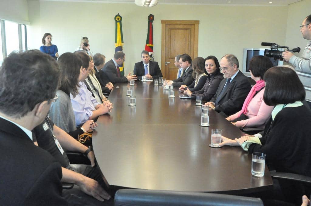 Momento da celebração do convênio