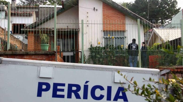 A residência onde aconteceu o crime