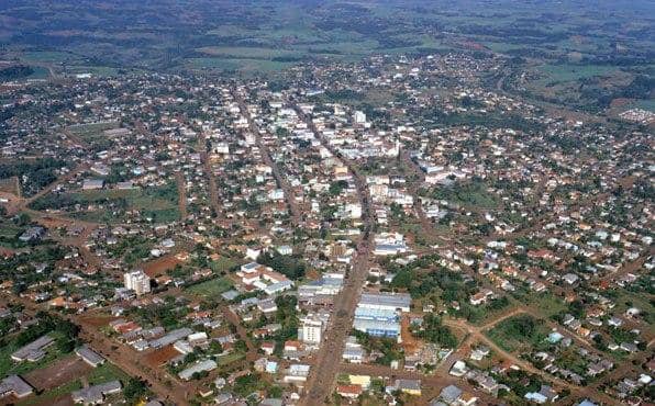 Vista aérea de Três Passos