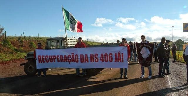 Movimento bloqueou ERS 406 em julho do ano passado
