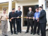 Gonçalves Costa participa da inauguração [2º da esquerda para a direita; Foto: Gazeta de Vacaria]