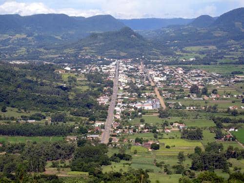 Vista da cidade de Agudo