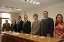 A mesa do Evento