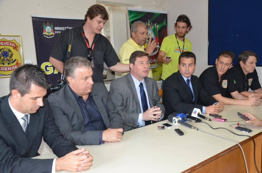 Subprocurador-Geral Ivory Coelho Neto participou da coletiva....