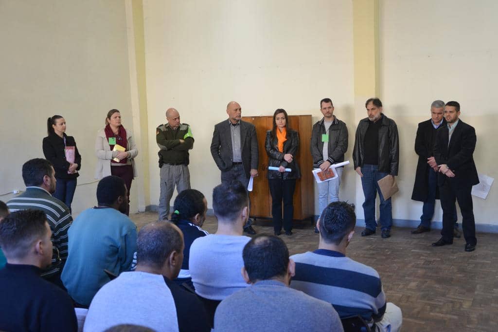 Reuniões foram realizadas na Cadeia Pública...